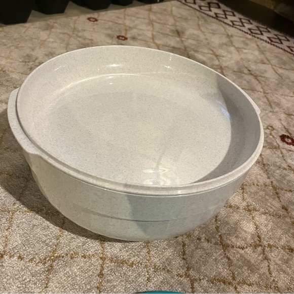 Tupperware Preludio Serving Bowl Speckled Domed Cover + Lid - Picture 6 of 9